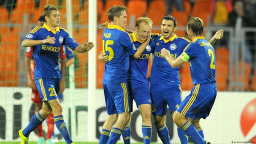 BATE Borisov là đội bóng Belarus đầu tiên được tham gia UEFA