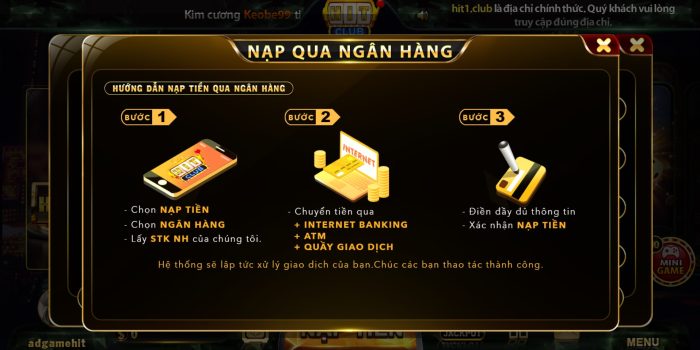 phí nạp tiền vào HitClub là bao nhiêu